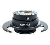 NRG Quick Release Kit Gen 3.0 - Black Body / Black Ring w/ Carbon Fiber Handles SRK-650CF