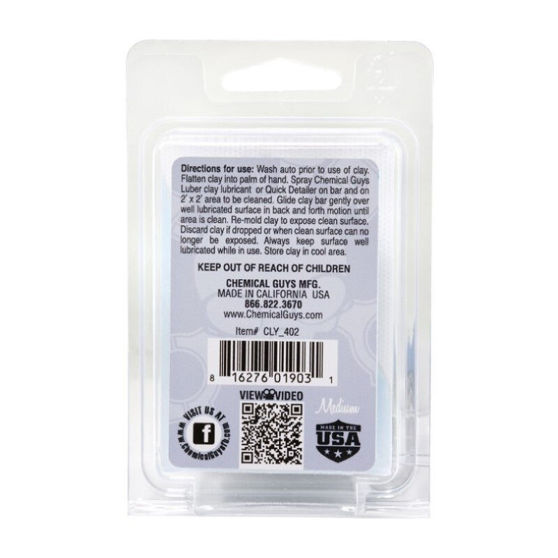 Chemical Guys Clay Bar (Medium Duty) - Gray CLY_402