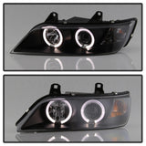 Spyder BMW Z3 96-02 Projector Headlights LED Halo Black High H1 Low H1 PRO-YD-BMWZ396-HL-BK 5009081