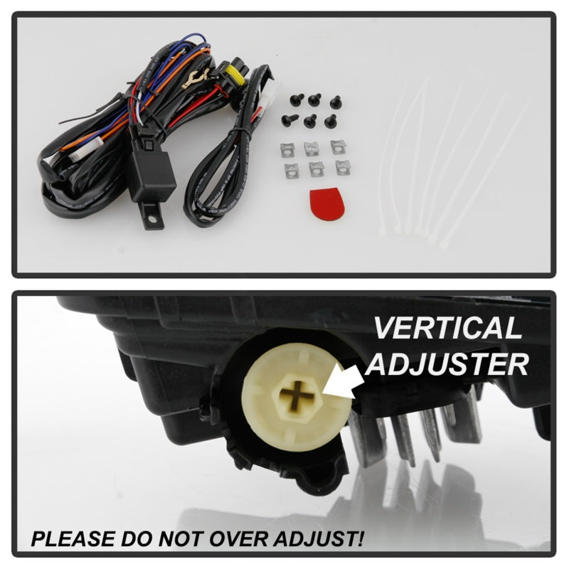 Spyder 19-20 Chevy Silverado 1500 OEM Style Full LED Fog Light w/Switch - Clear (Wont Fit RPO U12) 5086983