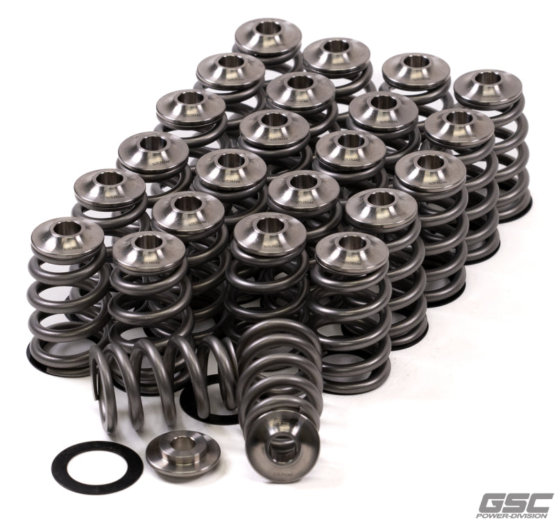 GSC P-D Nissan VQ35 Extreme Conical Valve Spring Titanium Retainer and Spring Seat Kit 5016