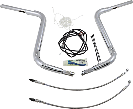 FAT BAGGERS INC. Handlebar Kit - Rounded Top - 16" - Chrome 809516