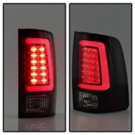 Spyder 13-14 Dodge Ram 1500 Light Bar LED Tail Lights - Black Smoke ALT-YD-DRAM13V2-LED-BSM 5084064