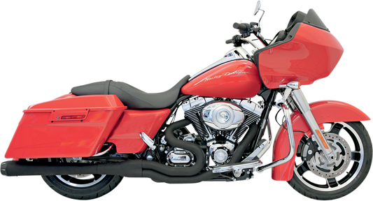 BASSANI XHAUST B4 2:1 Exhaust - Black - Megaphone FLH-747B