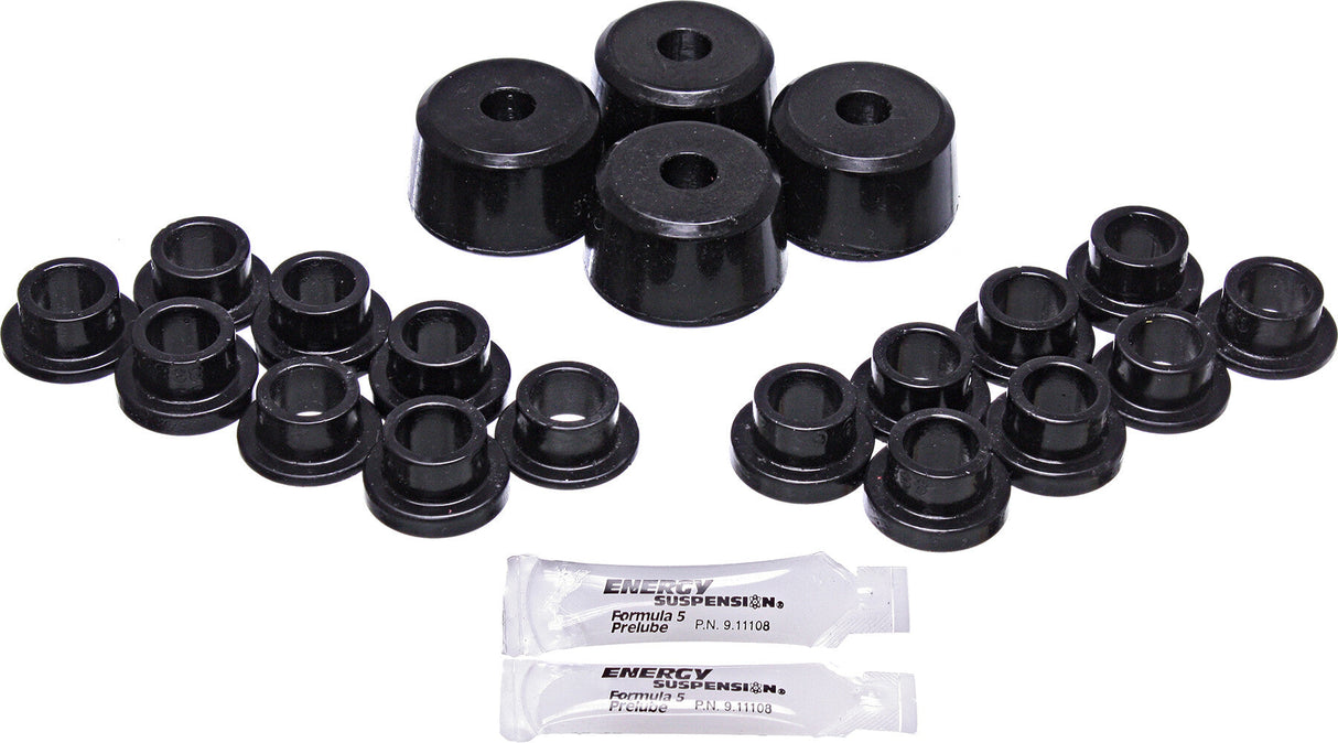 ENERGY SUSP. Shock Bushing Kit Black Pol 70.7001G