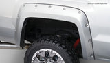 Bushwacker 14-18 GMC Sierra 1500 Pocket Style Flares 2pc 69.3/78.8/97.8in Bed - Black 40122-02