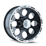 ION Type 174 15x8 / 5x114.3 BP / -27mm Offset / 83.82mm Hub Black/Machined Wheel 174-5865B