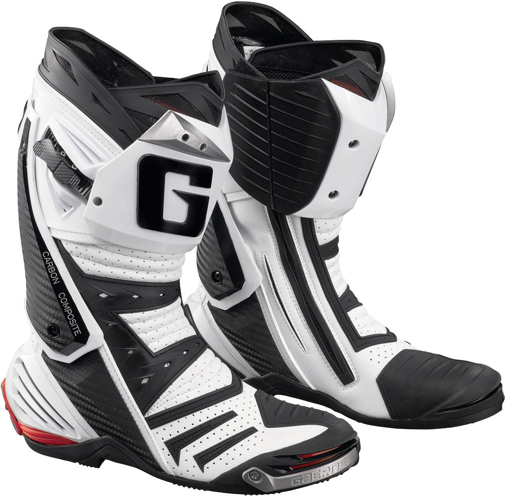 GAERNE Gp-1 Road Race Boots White Peforated 10 2407-004-010