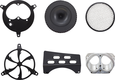 COBRA Swept Air Filter - Black - Bolt 06-0267-01B-SB