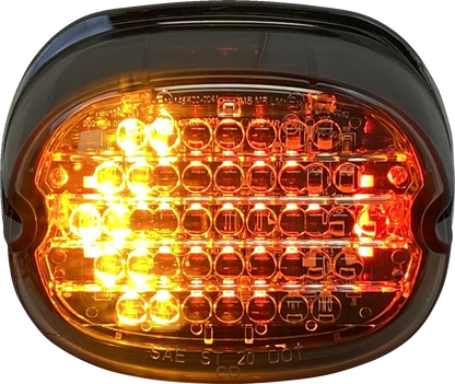 CUSTOM DYNAMICS Taillight w/ Integrated Turn Signal - No Window - Smoke Lens CD-INT-TL-NW-S