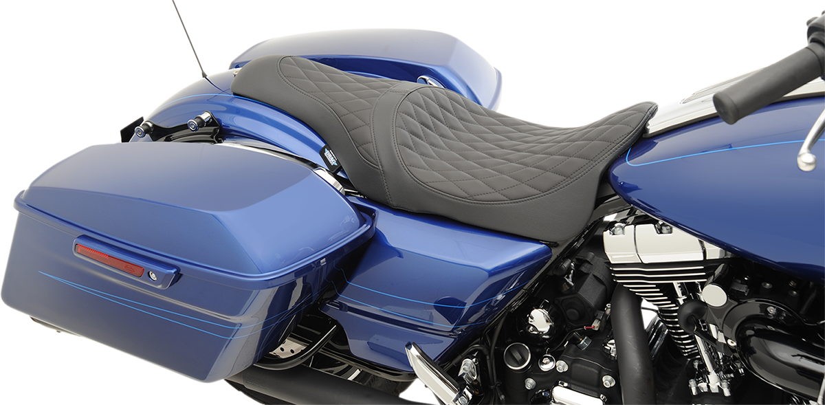 DRAG SPECIALTIES Caballero Diamond Seat - FL '08-'22 0801-1003