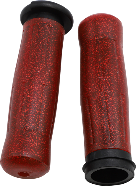 AVON GRIPS Grips - Old School - Throttle-By-Wire - Sparkling Red OLD-69-SRED-FLY