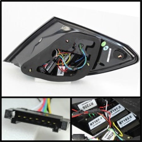 Spyder Mercedes Benz W204 C-Class 08-11 LED Tail Lights Incandescent only - Blk ALT-YD-MBZC08-LED-BK 5072689