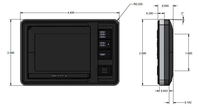 Ridetech RidePro E5 Air Ride Suspension Control System 5 Gallon Dual Compressor AirPod 1/4in Valves 30514100