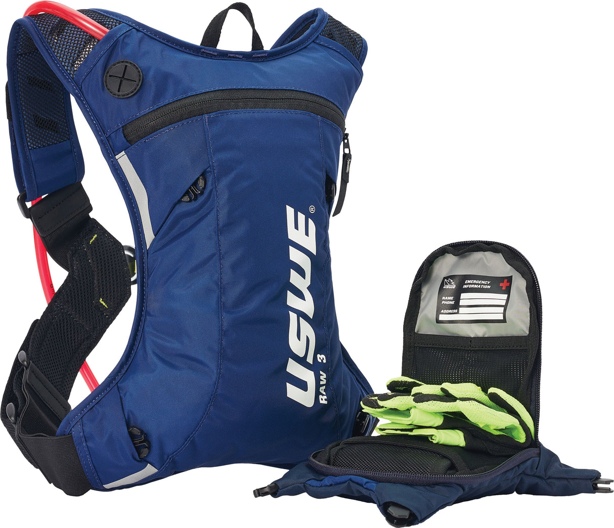 USWE Moto Hydro 3 Factory Blue 2.0l Hydration Pack Pnp Tube 2033439