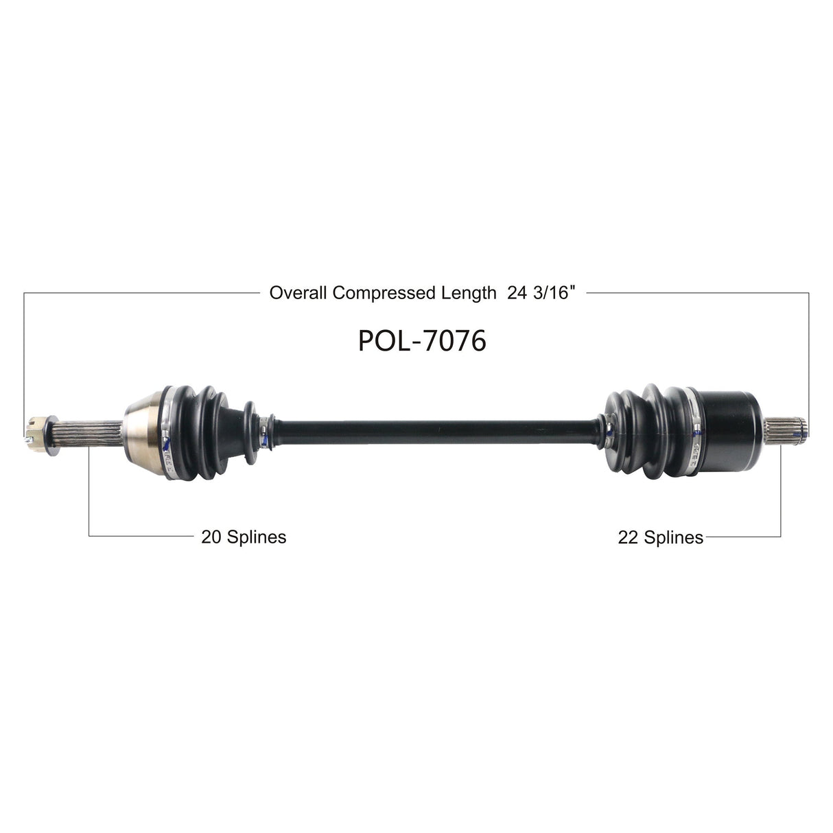 OPEN TRAILOe 2.0 Axle FrontPOL-7076