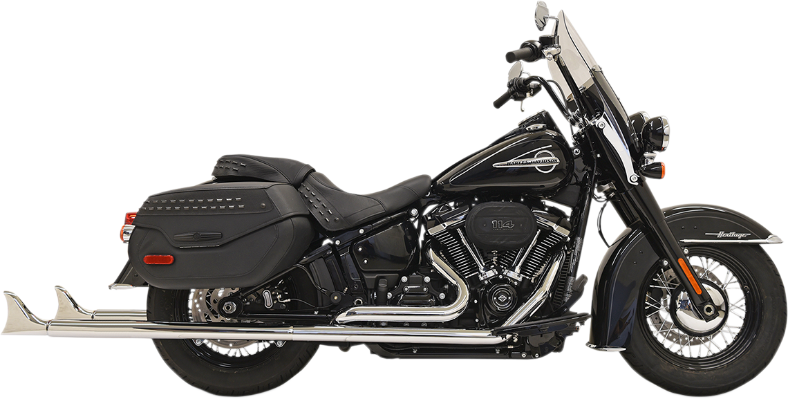 BASSANI XHAUST Fishtail Exhaust without Baffle - 39" 1S96E-39