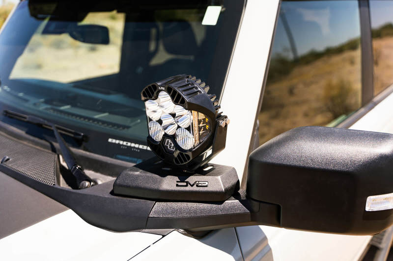 DV8 21-22 Ford Bronco A-Pillar Pod Light Mounts LBBR-02