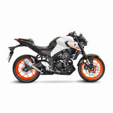 LEOVINCE LV-10 Slip-On Muffler - YZF-R3  15-24 /MT-03  Stainless Steel 15212U 1811-3499