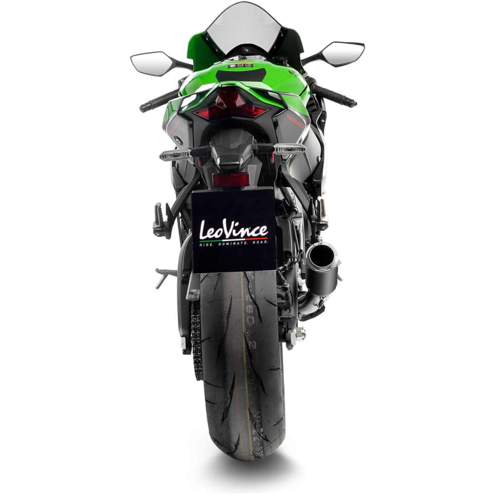 LEOVINCE LV Corsa Slip-On Muffler - Black Ninja ZX-10R/RR 2016-2025  15406B 1811-4491