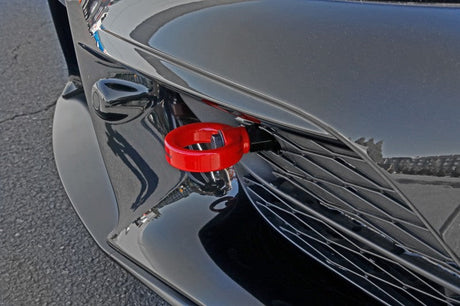Perrin 2020 Toyota Supra Tow Hook Kit (Front) - Red PTP-BDY-230RD