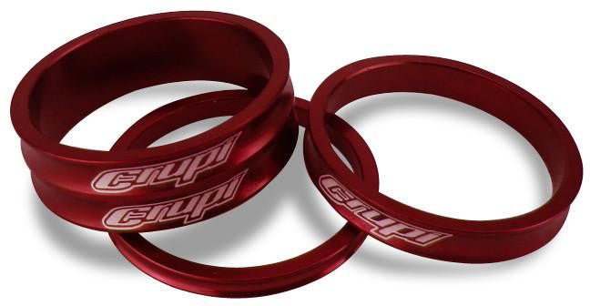 CRUPI Headset Spacers 1" Red 3mm 5mm 10mm 46102