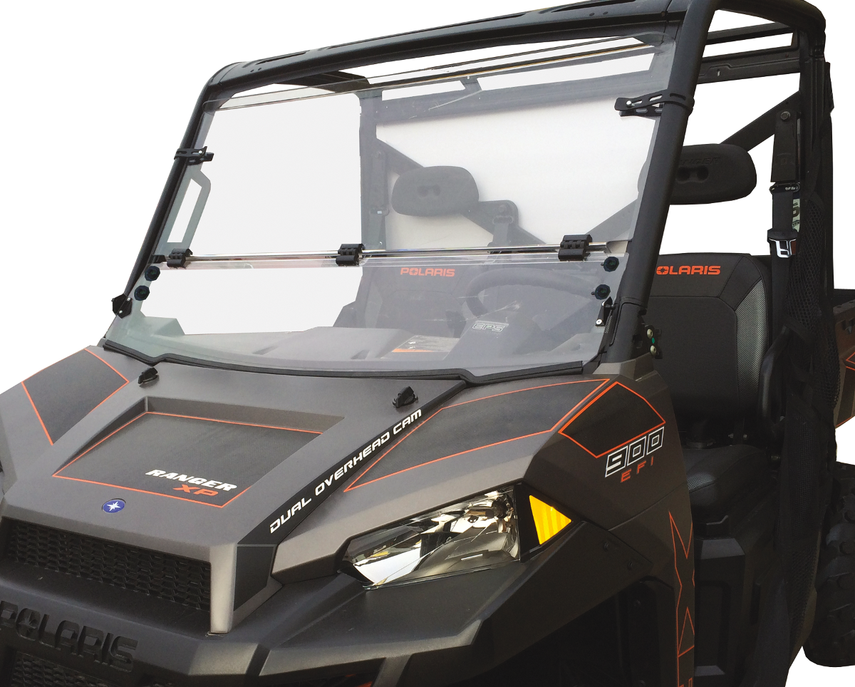 MOOSE UTILITY Full Folding Windshield - Hardcoated - Polaris LEMA100-0041