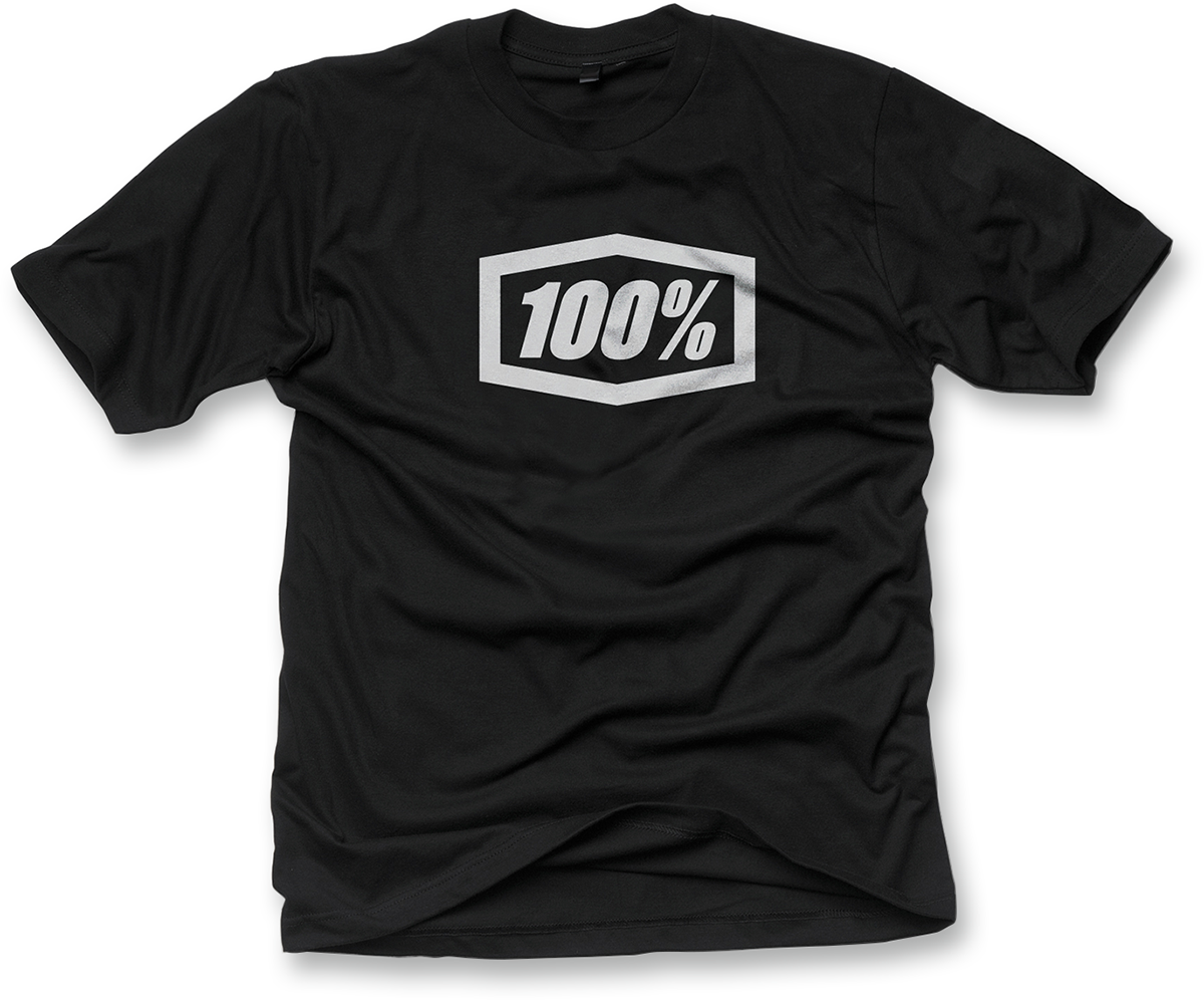 100% Icon T-Shirt - Black - Large 20000-00022