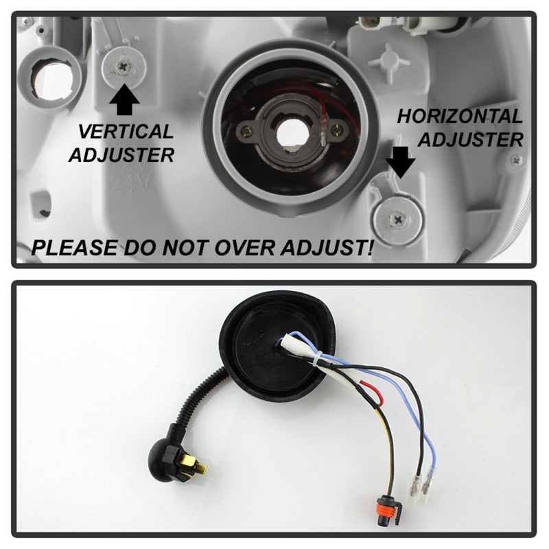 xTune Toyota Tacoma 12-15 Headlights - Light Bar DRL - Black PRO-JH-TTA12-LBDRL-BK 9037542