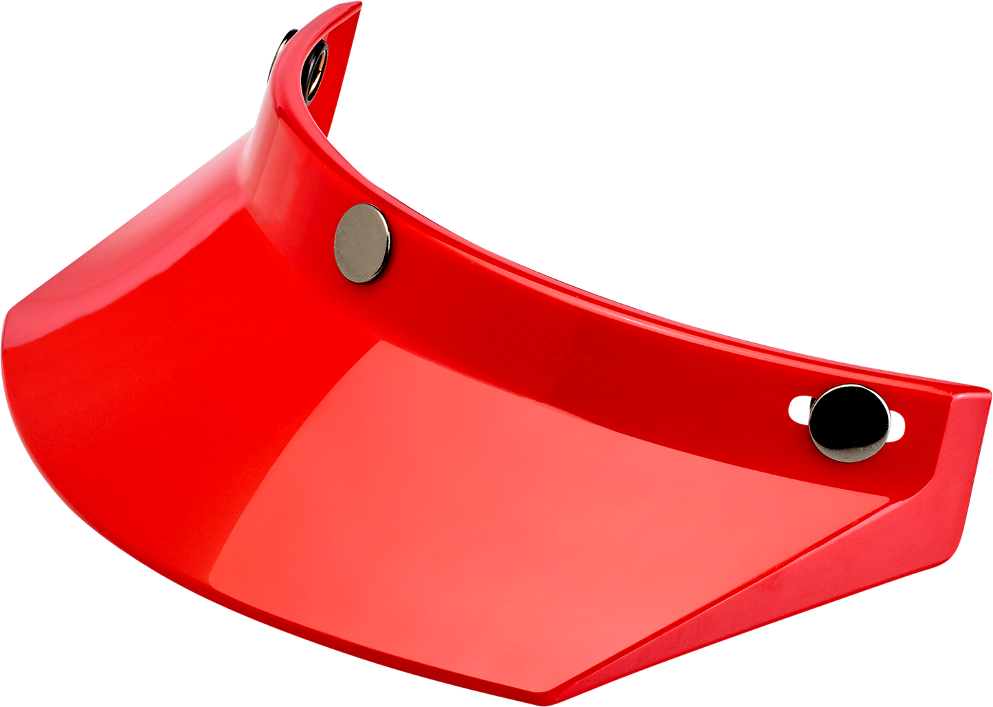 BILTWELL Moto 3-Snap Visor - Red 2002-563