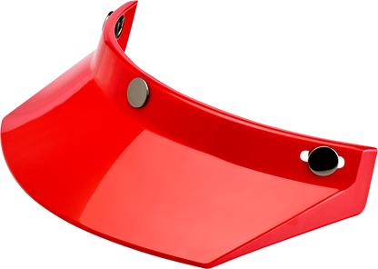 BILTWELL Moto 3-Snap Visor - Red 2002-563