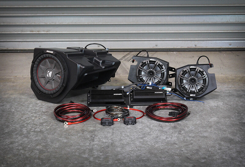 SSV WORKS 3 Kicker Speaker Kit Ride Command Rzr Dynamix 2/4 RZ4-3KRC