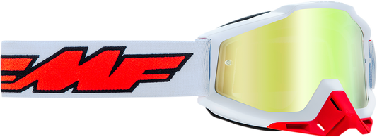 Gafas FMF PowerBomb - Rocket - Blanco - True Gold F-50037-00004 2601-2981 