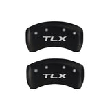 MGP 4 Caliper Covers Engraved Front Acura Engraved Rear TLX Red finish silver ch 39018STLXRD