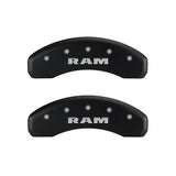 MGP 4 Caliper Covers Engraved Front & Rear RAM Red finish silver ch 55001SRAMRD