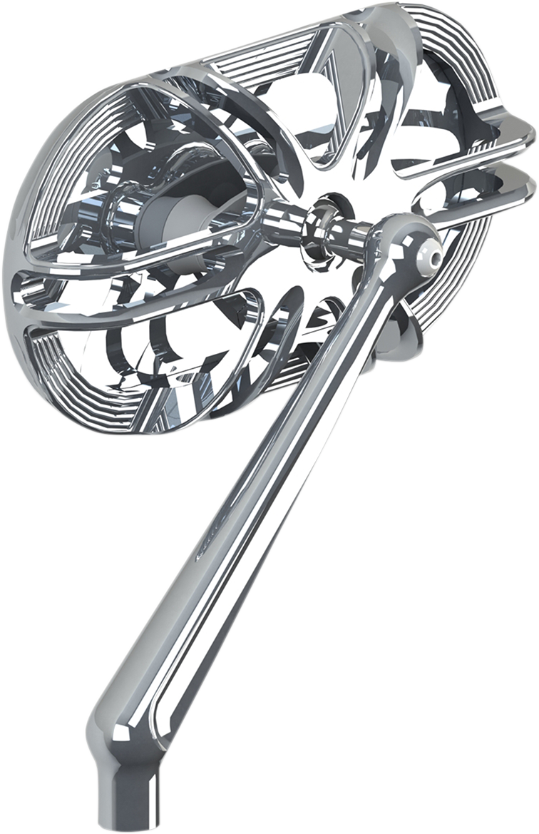 ARLEN NESS Deep Cut Mirror - Chrome - Left 13-165