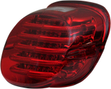 CUSTOM DYNAMICS Taillight - with License Plate Illumination Window - Red PB-TL-LPW-R