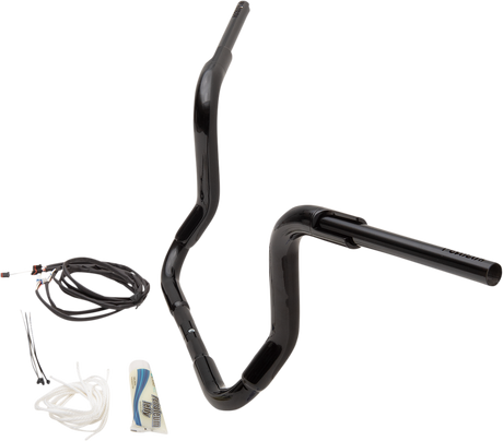 FAT BAGGERS INC. Handlebar Kit - Rounded Top - 12" - Black 809512-B