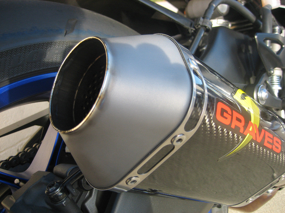 Graves Motorsports  Cat Back Slip-On Exhaust R1 / R1m / R1s 2015-2026 /Fz-10 2017-2018 / Mt-10 2018-2021 Exy-15r1-Cbtc