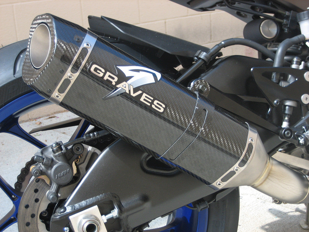 Sistema de escape eliminador de gatos Graves Motorsports R1 2015-2023 EXY-15R1-CETC