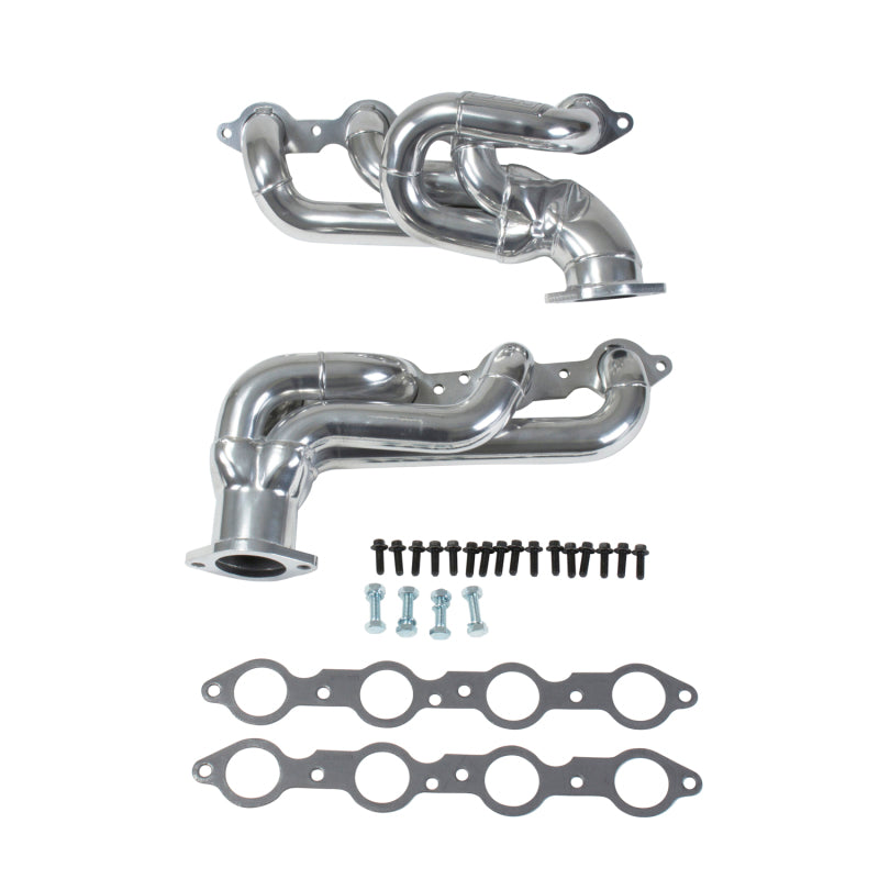 BBK 10-15 Camaro LS3 L99 Shorty Tuned Length Exhaust Headers - 1-3/4 Silver Ceramic 40200