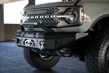 DV8 Offroad Bull Bar Add-On For DV8 Ford Bronco Bumpers - Fits 13in Elite Series Light Bar LBUN-01
