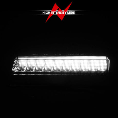 ANZO 2018-2021 Jeep Wrangler LED Side Markers Chrome Housing Smoke Lens w/ Seq. Signal Low Config 511087