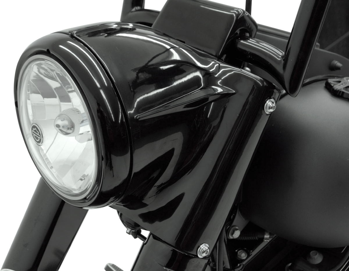 DRAG SPECIALTIES Kit de faros delanteros con góndola de 7" - Negro N/F 07-17 FLSTF/B/BS L20-0629GB 