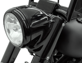 DRAG SPECIALTIES Kit de faros delanteros con góndola de 7" - Negro N/F 07-17 FLSTF/B/BS L20-0629GB 