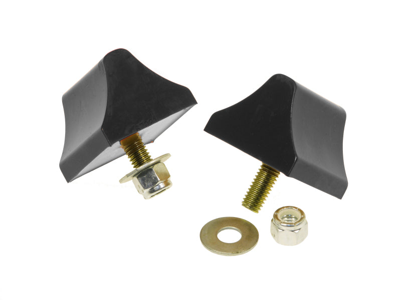 Prothane Universal Bump Stop 1-3/8 X 2 X 2-1/4 Wedge - Black 19-1303-BL