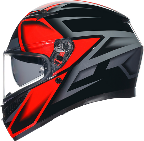 AGV K3 Helmet - Compound - Black/Red - Large 2118381004009L
