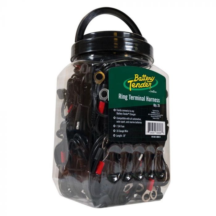 Deltran Battery Tender Ring Terminal Connector Jug Of 25 462030