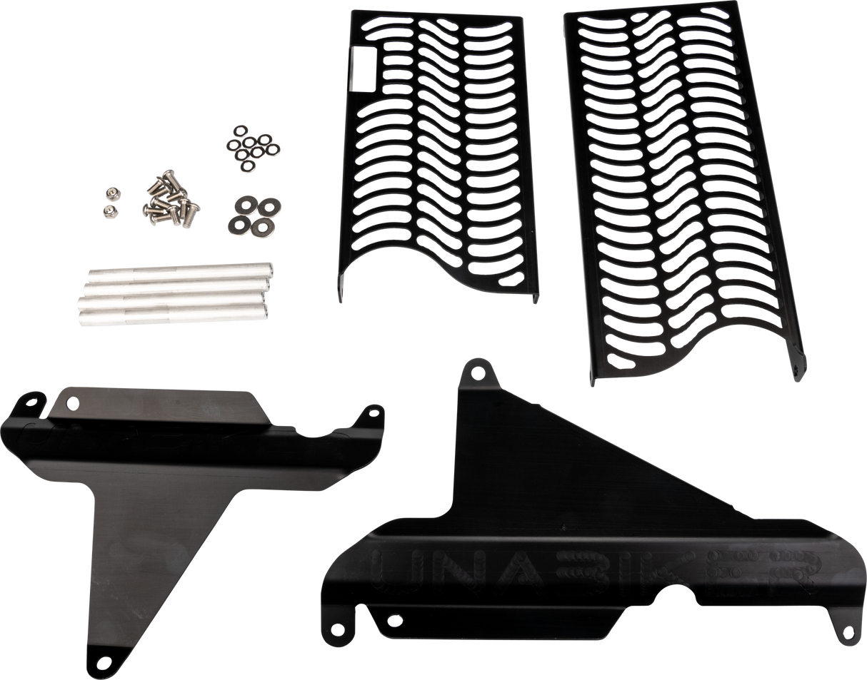 UNABIKER Radiator Guards Kaw Kx450 Black KKX19450