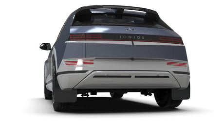 Rally Armor 2022 Hyundai Ioniq 5 Black Mud Flap w/ White Logo MF87-UR-BLK-WH